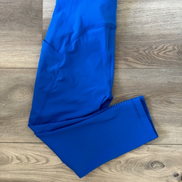 Lululemon Swift Speed High-Rise Crop 21" Cerulean Blue size 6 - Picture 4 of 7
